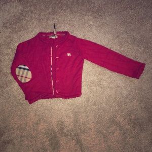 Red Burberry sweater